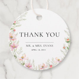 Etiquetas Para Lembrancinhas Marcadores De Favor De Casamento De Flor Selvagem.