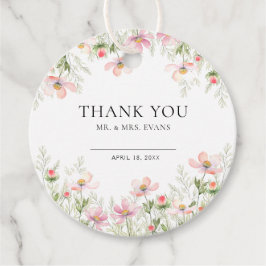 Etiquetas Para Lembrancinhas Marcadores De Favor De Casamento De Flor Selvagem.