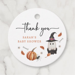 Etiquetas Para Lembrancinhas Marcadores de Favor para Chá de Bebê de Halloween