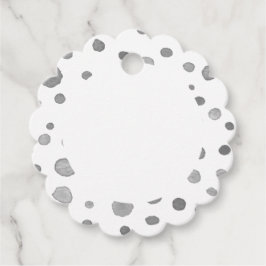Etiquetas Para Lembrancinhas Marcadores de Favor Slate Confetti Watercolor Dots