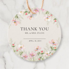 Etiquetas Para Lembrancinhas Marcadores de Favor Wildflower Wedding.