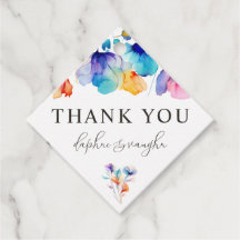 Marcadores de Favoritos de Casamento de Flor Selva