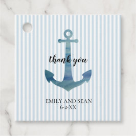 Etiquetas Para Lembrancinhas Marcas de Agradecimento Âncora Náutica