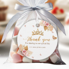 Etiquetas Para Lembrancinhas Marcas De Favor Da Quinceanera, Cor-De-Rosa Floral