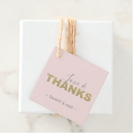 Etiquetas Para Lembrancinhas Marcas de Favor de Amor e Agradecimento Rosa