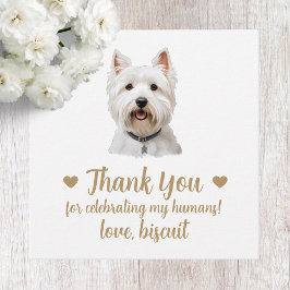 Etiquetas Para Lembrancinhas Marcas de Favor de Casamento de Cão Terrier West H