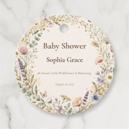 Etiquetas Para Lembrancinhas Marcas de Favor de Chá de Bebê Boho Wildflower