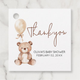 Etiquetas Para Lembrancinhas Marcas de Favor de Chá de Bebê de Balão de Urso Ma