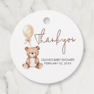 Etiquetas Para Lembrancinhas Marcas de Favor de Chá de Bebê de Balão de Urso Ma