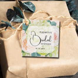 Etiquetas Para Lembrancinhas Marcas de Favor de Chá de Bebê de Flores de Jardim