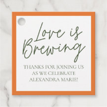 Marcas de Favor de Chá de Noiva de Citros