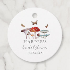 Etiquetas Para Lembrancinhas Marcas de Favor de Chuveiro de Noiva Boho Cogumelo