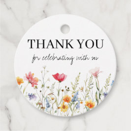 Etiquetas Para Lembrancinhas Marcas de Favor do Casamento de Flores Selvagens