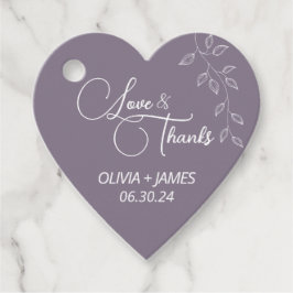 Etiquetas Para Lembrancinhas Marcas De Favor Do Coração Botânico Violeta Roxo