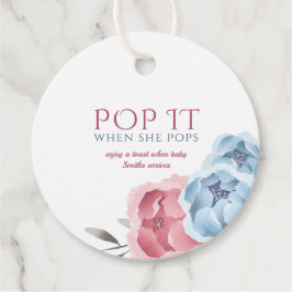 Etiquetas Para Lembrancinhas Marcas de Favor Floral Aquarela Pop Quando Ela Est