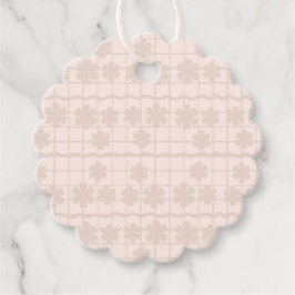 Etiquetas Para Lembrancinhas Marcas de Favor Grid Floral