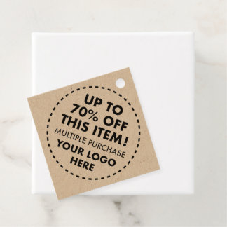 Etiquetas Para Lembrancinhas Marcas de Favor Kraft Diamante 70% OFF Desconto em