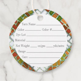 Etiquetas Para Lembrancinhas MARCAS DE Feira Redonda DO OUTUMN MOSAIC 2"