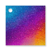 Marcas de Presente de Arte com Purpurina Colorida