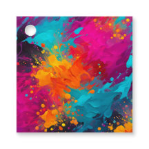 Marcas de Presente de Arte com Tinta Colorida