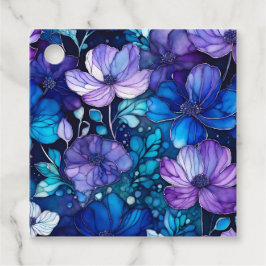 Etiquetas Para Lembrancinhas Marcas de Presente de Arte com Tinta Floral Colori