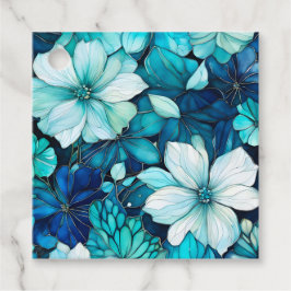 Etiquetas Para Lembrancinhas Marcas de Presente de Arte com Tinta Floral Colori