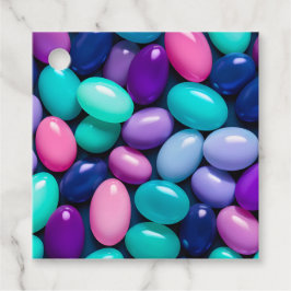 Etiquetas Para Lembrancinhas Marcas de Presente de Arte de Jelly Bean Coloridas