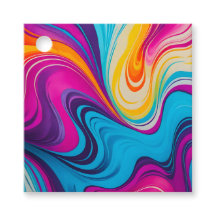 Marcas de Presente de Arte em Papel Mármore Colori