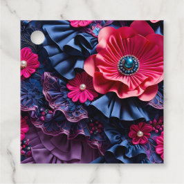 Etiquetas Para Lembrancinhas Marcas de Presente de Arte em Tecido Floral Colori