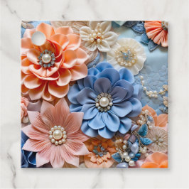 Etiquetas Para Lembrancinhas Marcas de Presente de Arte em Tecido Floral Colori