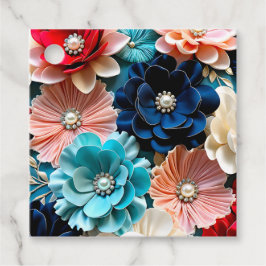 Etiquetas Para Lembrancinhas Marcas de Presente de Arte em Tecido Floral Colori