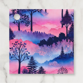 Etiquetas Para Lembrancinhas Marcas de Presente de Arte Florestal Batik Colorid