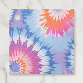 Etiquetas Para Lembrancinhas Marcas de Presente de Arte Tie Dye Coloridas