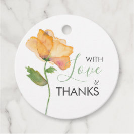 Etiquetas Para Lembrancinhas Marcas de presente de flores de papoula com aquare