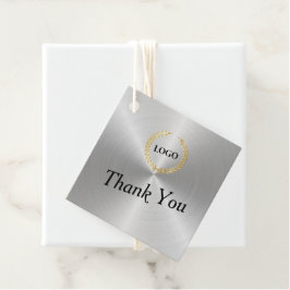 Etiquetas Para Lembrancinhas Marcas de travamento prateado quadrado da empresa 