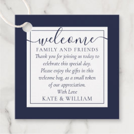 Etiquetas Para Lembrancinhas Marinho Azul Casamento Bem-Vindo Bag De Presente