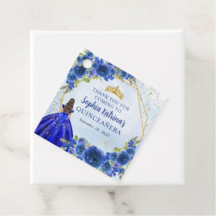 Etiquetas Para Lembrancinhas Marinho Azul Dourada Princesa Floral Tiara Obrigad
