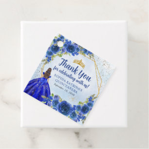 Etiquetas Para Lembrancinhas Marinho Azul Dourado Princesa Floral Coroa Obrigad
