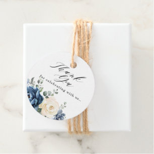 Etiquetas Para Lembrancinhas Marinho Azul Dusty Champanhe Ivory Floral Casament