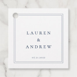 Etiquetas Para Lembrancinhas Marinho azul e branco minimalista