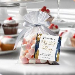 Etiquetas Para Lembrancinhas Marinho Dourado Chá de panela Azul Obrigado