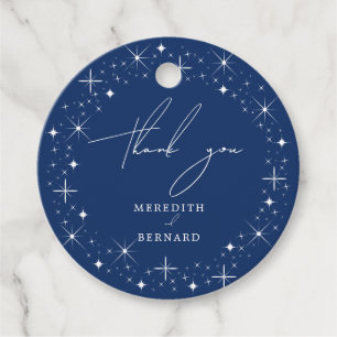 Etiquetas Para Lembrancinhas Marinho Elegante Celestial Casamento Azul Obrigado