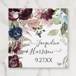 Etiquetas Para Lembrancinhas Marinho Floral Elegante Eucalyptus Foliage