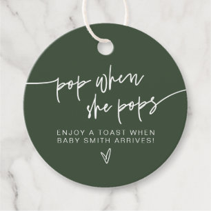 Etiquetas Para Lembrancinhas MarLO Forest Green Boho Pop Quando Pop Chá