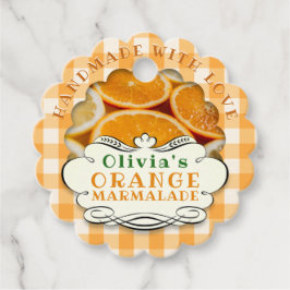 Etiquetas Para Lembrancinhas Marmalade Laranja Feita à Mão