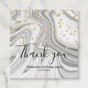 Etiquetas Para Lembrancinhas Mármore Dourado feminino elegante do branco do