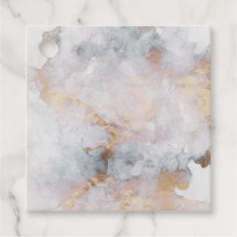 Etiquetas Para Lembrancinhas Mármore Geométrico Dourado Falso