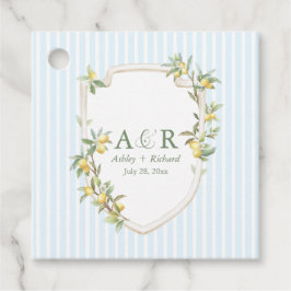 Etiquetas Para Lembrancinhas Mediterranean Coastal Lemon Wedding Favor Tags