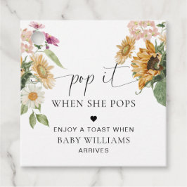 Etiquetas Para Lembrancinhas Meia Derramada Dobra de Girassol outono Pop de out