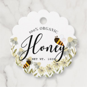 Etiquetas Para Lembrancinhas Mel Jar Apiary Bee Fazenda Daisy